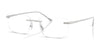 Coach HC5196TD Eyeglasses | Size 56 / Shiny Silver №9001