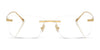 Coach HC5196TD Eyeglasses | Size 56 / Shiny Gold №9441