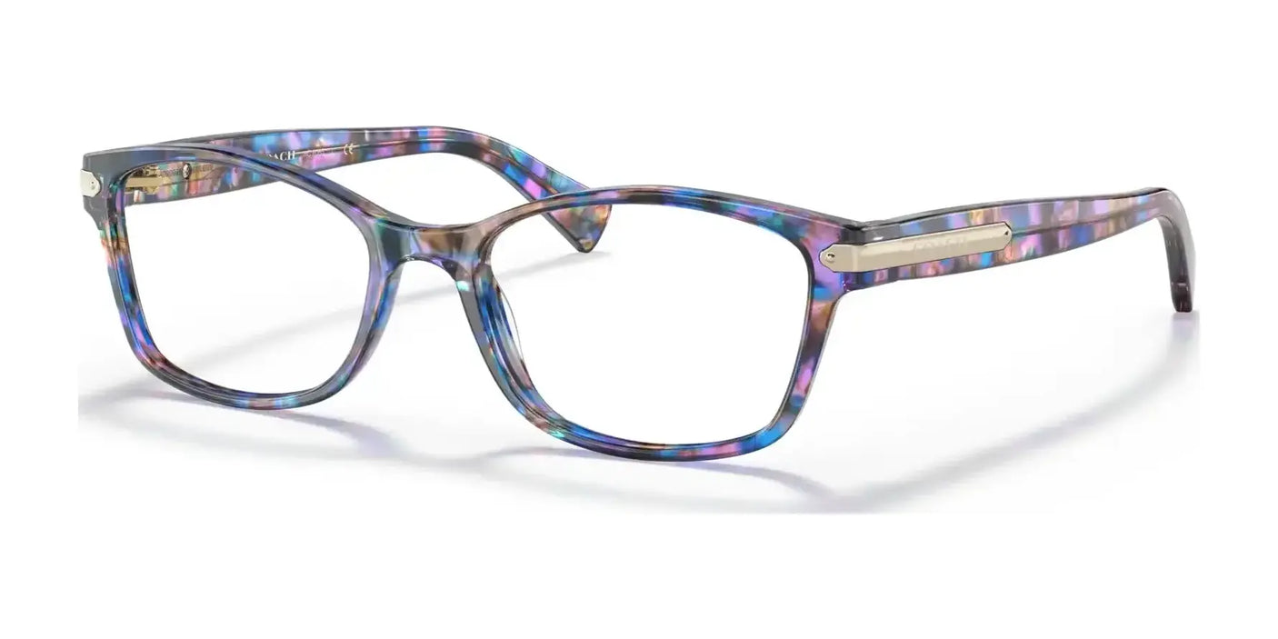 Coach HC6065 Eyeglasses Purple Confetti Tortoise