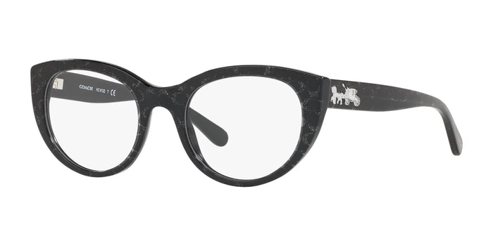 Coach HC6132 Eyeglasses | Size 50 / Black Glitter Signature C №5572