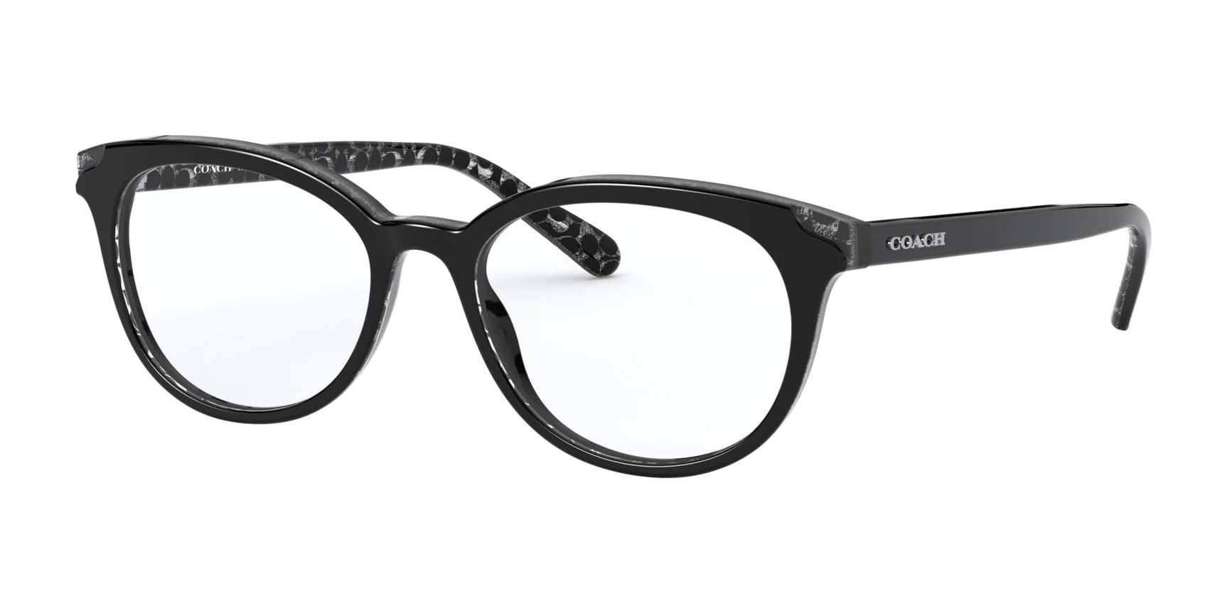 Coach HC6149 Eyeglasses Black Glitter Signature C