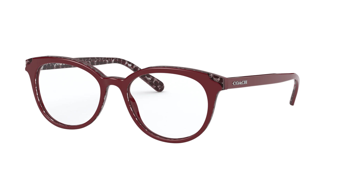 Coach HC6149F Eyeglasses Burgundy Glitter Signature C