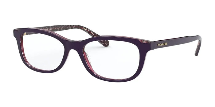 Coach HC6150F Eyeglasses | Size 54 / Purple Glitter Signature C №5595