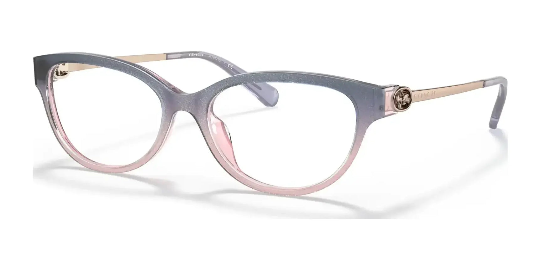 Coach HC6171U Eyeglasses Shimmer Violet Peach Gradient