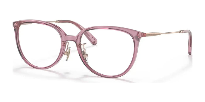 Coach HC6175D Eyeglasses | Size 53 / Transparent Pink №5556