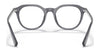 Coach HC6189U Eyeglasses | Size 50 / Matte Transparent Dark Grey №5673