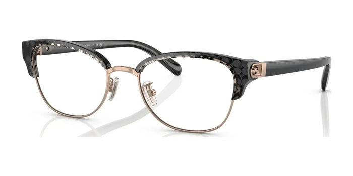 Coach HC6195 Eyeglasses | Size 53 / Shiny Rose Gold Grey Signature C №5710