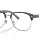 Transparent Dark Navy Shiny Silver №5707
