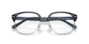 Coach HC6198 Eyeglasses / Transparent Dark Navy Shiny Silver №5707 / Size 55