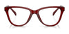 Coach HC6202U Eyeglasses | Size 52 / Transparent Red №5713