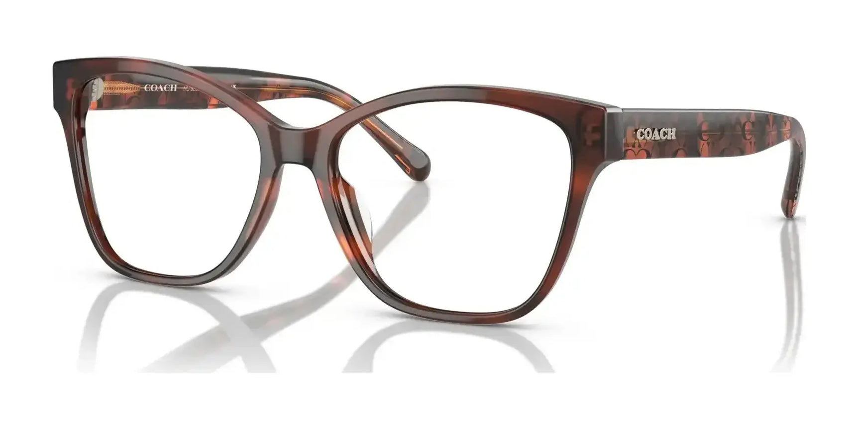 Coach HC6207U Eyeglasses Caramel Tortoise