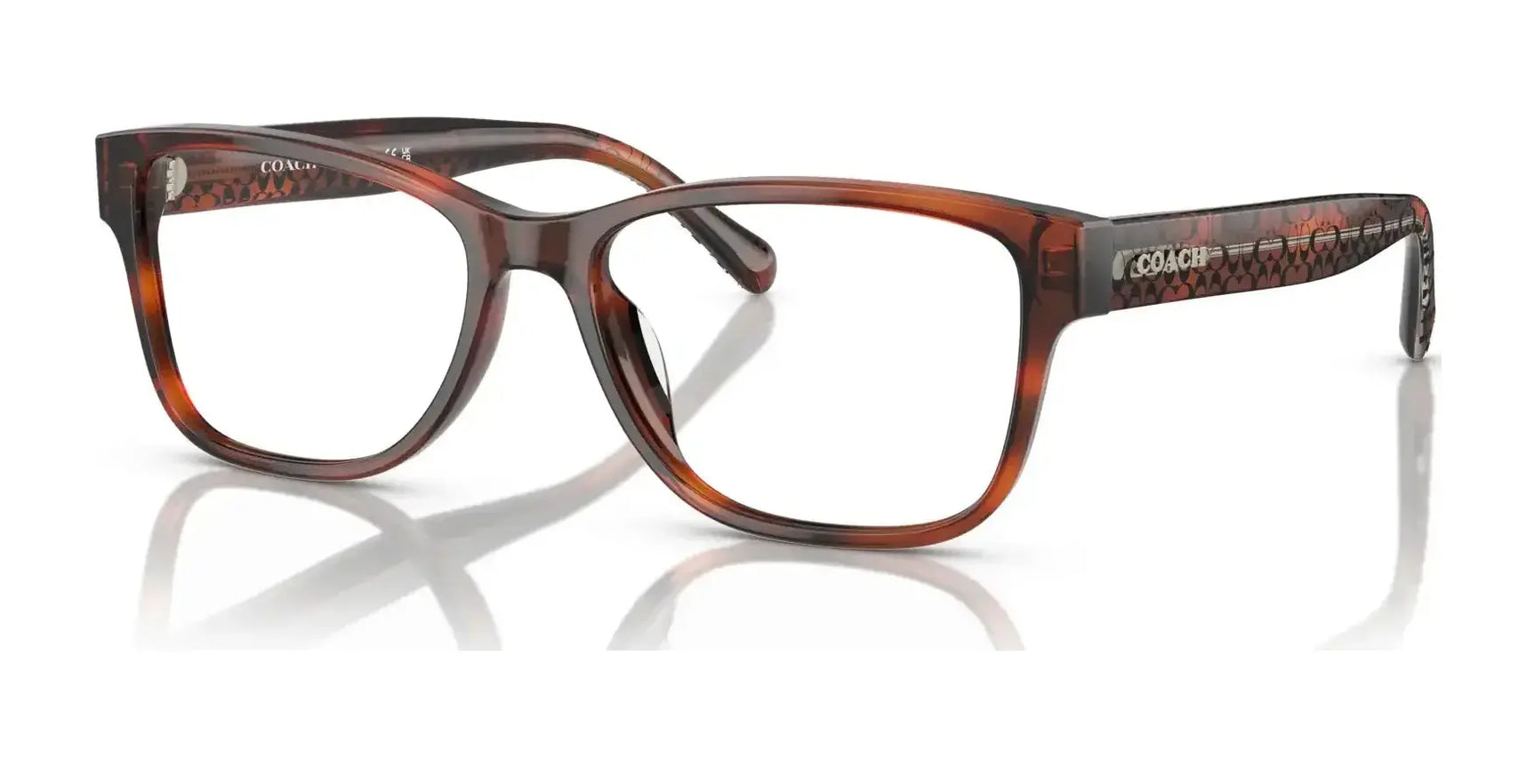 Coach HC6208U Eyeglasses Caramel Tortoise