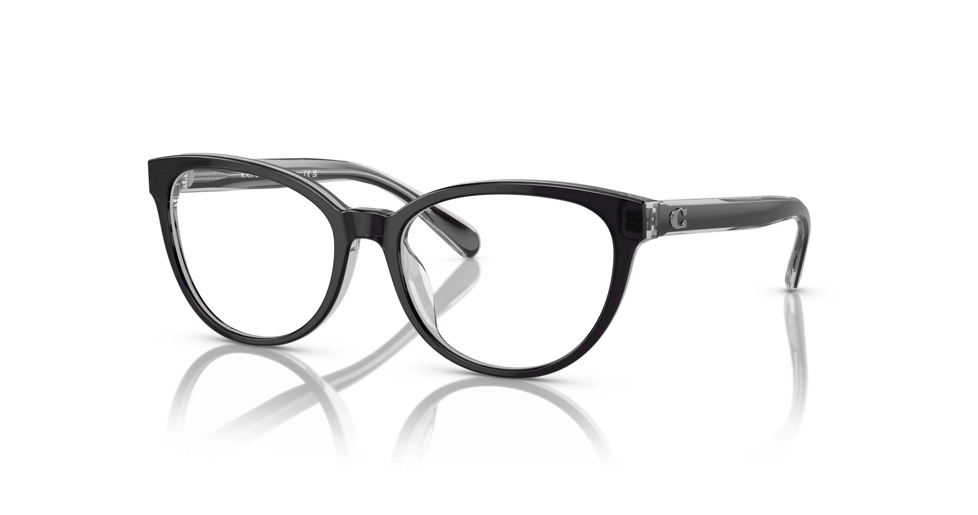 Coach HC6210U Eyeglasses Black / Transparent Grey