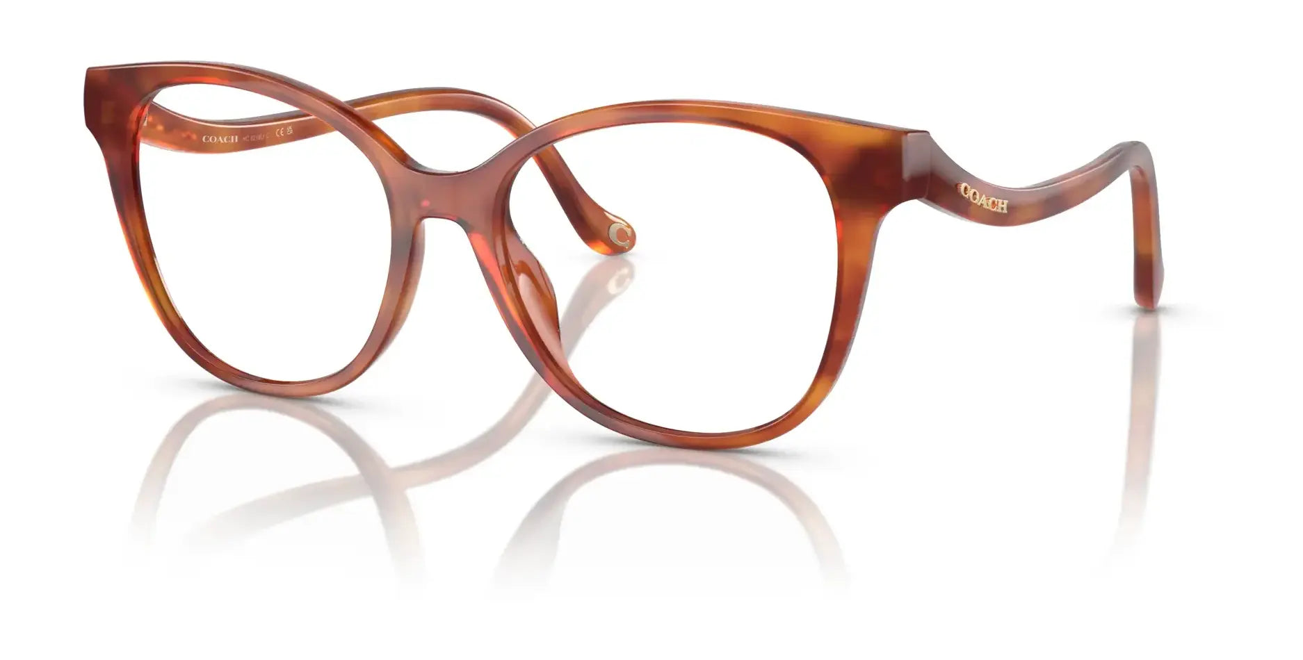 Coach HC6218U Eyeglasses Caramel Tortoise