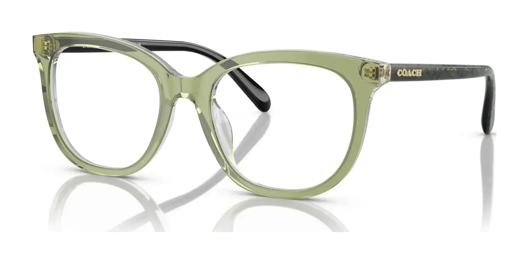 Coach HC6223U Eyeglasses Transparent Green Hopper