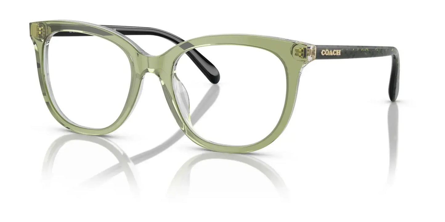 Coach HC6223U Eyeglasses Transparent Green Hopper