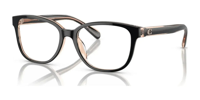 Coach HC6224U Eyeglasses | Size 53 / Black / Transparent Blush №5781