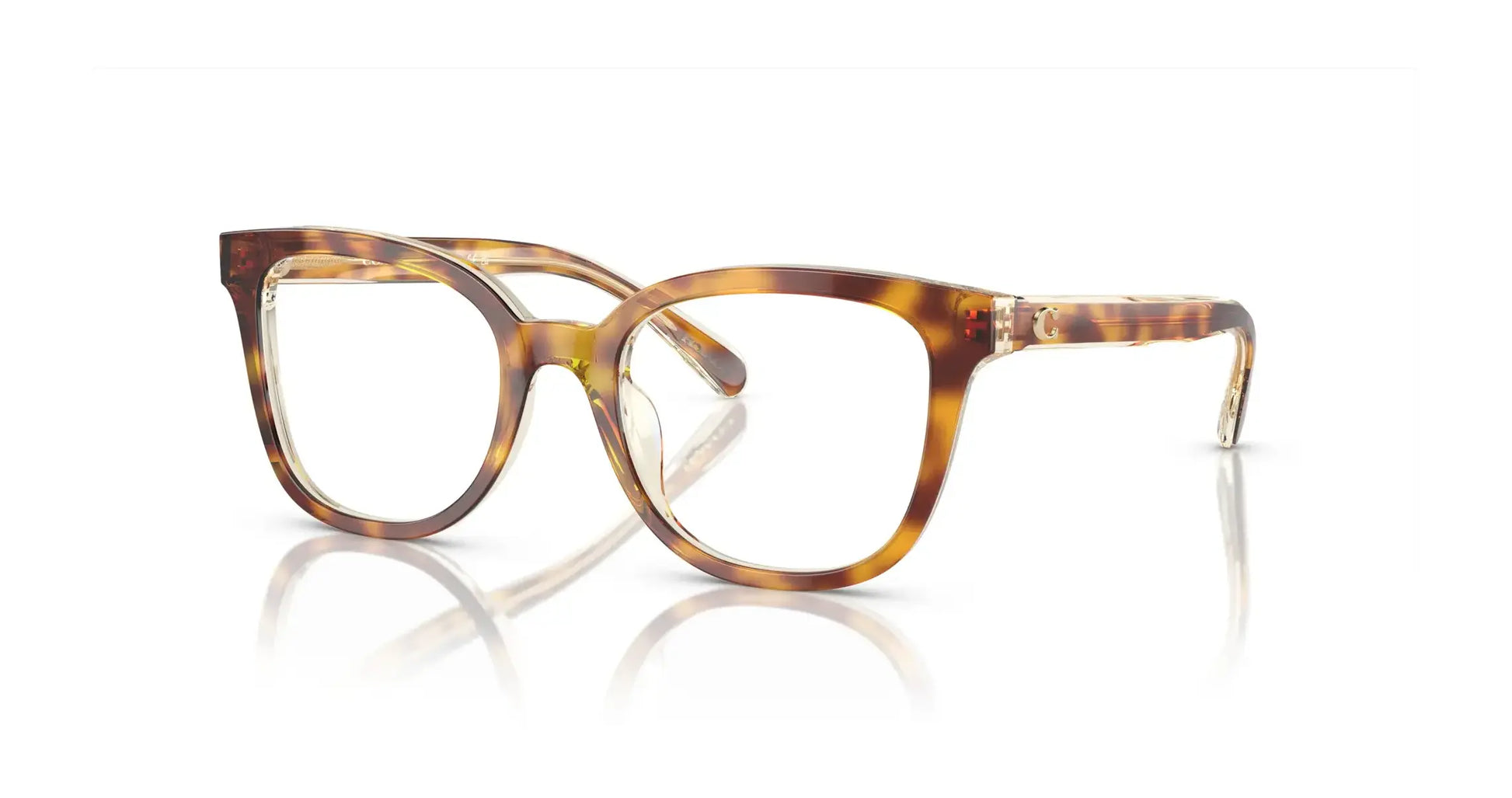 Coach HC6225U Eyeglasses Dark Tortoise / Canary