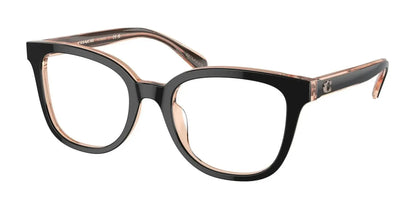Coach HC6225U Eyeglasses Black / Transparent Blush
