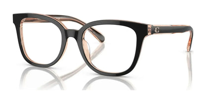 Coach HC6225U Eyeglasses Black / Transparent Blush