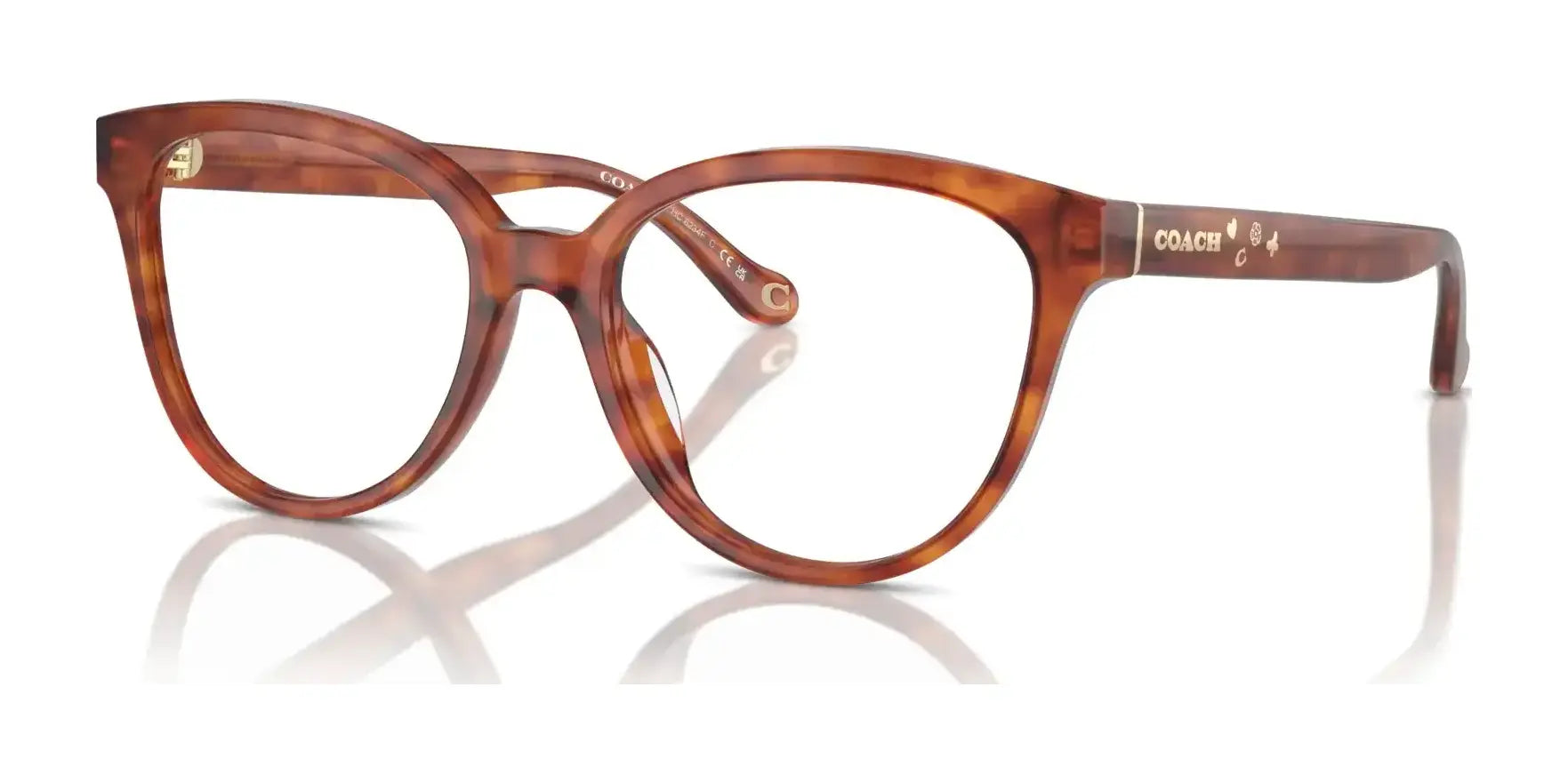 Coach HC6234F Eyeglasses Caramel Tortoise