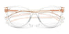 Coach HC6234U Eyeglasses | Size 53 / Transparent Clear №5111