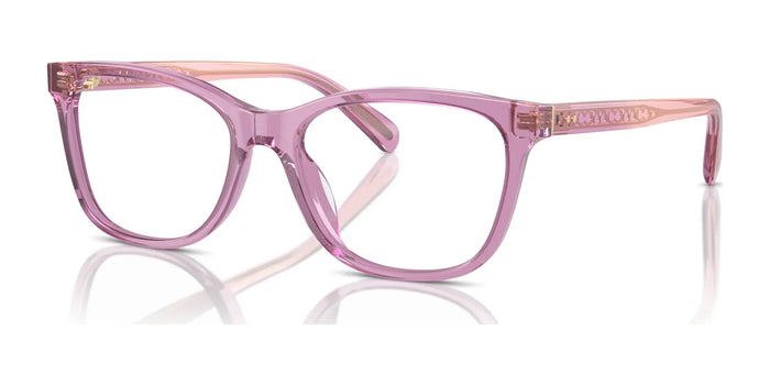 Coach HC6235F Eyeglasses | Size 55 / Transparent Amethyst №5823