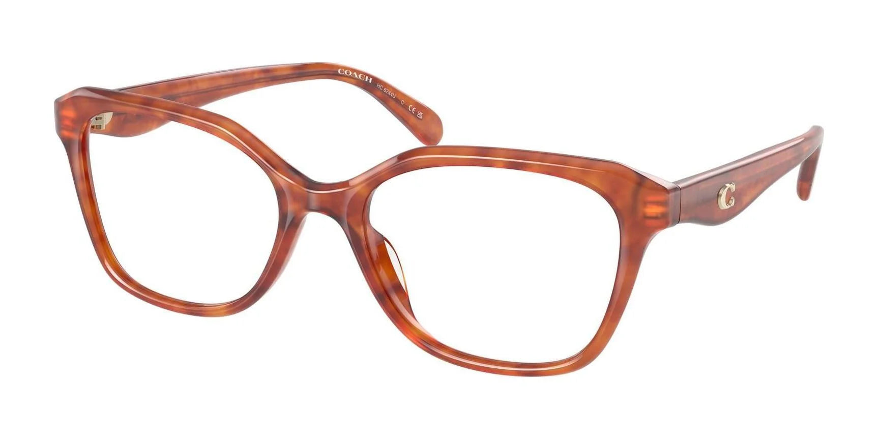 Coach CY043 HC6244U Eyeglasses Caramel Tortoise