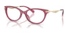 Coach HC6245F Eyeglasses | Size 55 / Transparent Burgundy №5824