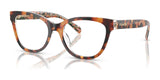 Coach HC6249U Eyeglasses Amber Tortoise / Orange Floral