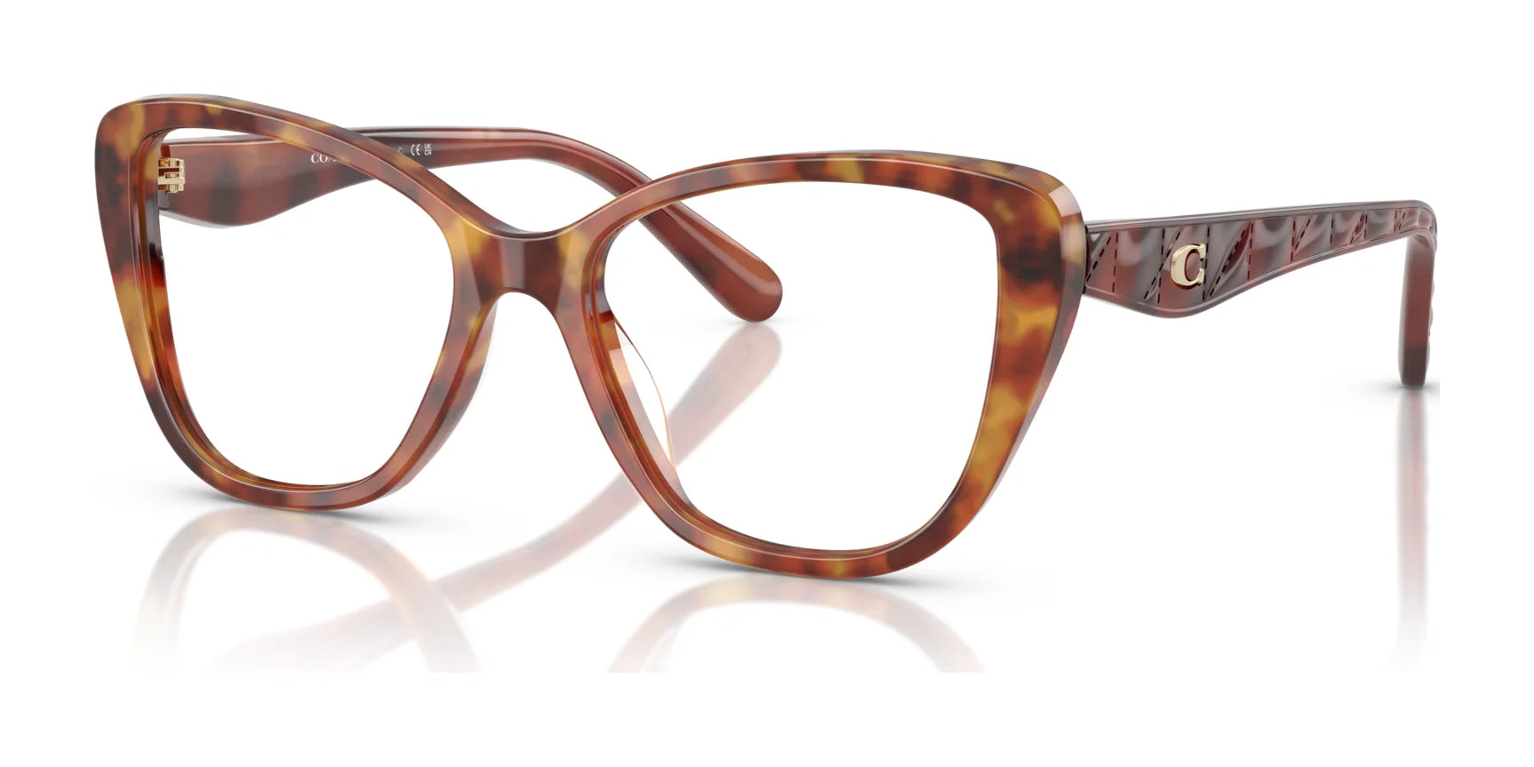 Coach HC6255U Eyeglasses Caramel Tortoise