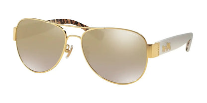 Coach L138 HC7059 Sunglasses Gold / Gold Flash Gradient