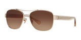 Coach L151 HC7064 Sunglasses Light Gold / Brown Gradient