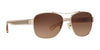 Coach L151 HC7064 Sunglasses | Size 56 / Light Gold / Brown Gradient (3N 13.6%) №926513