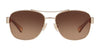 Coach L151 HC7064 Sunglasses | Size 56 / Light Gold / Brown Gradient (3N 13.6%) №926513