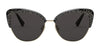 Coach L1112 HC7110 Sunglasses | Size 55 / Black/Light Gold №556687 / Dark Grey (3N 9.9%)