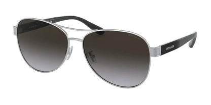 Coach L1152 HC7115 Sunglasses Silver / Dark Grey Gradient