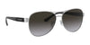 Coach L1152 HC7115 Sunglasses | Size 59 / Silver / Dark Grey Gradient (3N 15.6%) №90018G