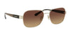 Coach L1151 HC7116 Sunglasses | Size 57 / Light Gold / Brown Gradient (Polarized) (3P 11.3%) №9005T5