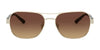Coach L1151 HC7116 Sunglasses | Size 57 / Light Gold / Brown Gradient (Polarized) (3P 11.3%) №9005T5