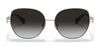 Coach L1165 HC7118B Sunglasses | Size 57 / Light Gold №93468G / Dark Gray Gradient (3N 15.6%)