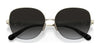 Coach L1165 HC7118B Sunglasses | Size 57 / Light Gold №93468G / Dark Gray Gradient (3N 15.6%)