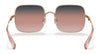 Coach L1169 HC7120 Sunglasses | Size 55 / Rose Gold №93678D / Navy Pink Peach Gradient (2N 32.4%)