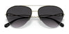 Coach C3447 HC7124 Sunglasses | Size 59 / Shiny Light Gold / Grey Gradient (3N 13.2%) №90058G