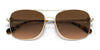 Coach C6177 HC7127 Sunglasses | Size 56 / Shiny Light Gold / Brown Gradient (3N 13.6%) №900574