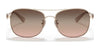 Coach C6177 HC7127 Sunglasses | Size 56 / Shiny Light Gold / Brown Gradient (3N 13.6%) №900574