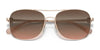 Coach C6177 HC7127 Sunglasses | Size 56 / Shiny Light Gold / Brown Gradient (3N 13.6%) №900574