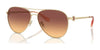 Coach C6178 HC7128 Sunglasses | Size 58 / Shiny Light Gold / Maroon Canary (2N 24.9%) №900578