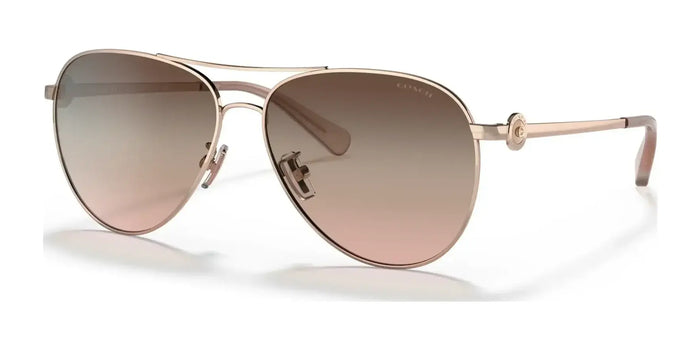 Coach C6178 HC7128 Sunglasses | Size 58 / Shiny Rose Gold / Brown Pink Gradient (2N 23.8%) №9331U8