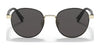 Coach C6195 HC7131 Sunglasses | Size 50 / Light Gold/Black №900587 / Dark Grey Solid (3N 9.9%)